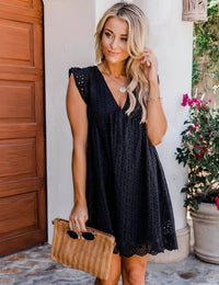 Sommerkleid aus Baumwolle mit integriertem Shorts Bequemer Unsichtbarer &