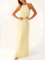 Annabelle | Robe de Soirée Longue Élégante Halter