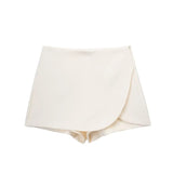 skirts : Isabelle - Jupe-Short Sportive et Tendance avec Short Intégré in Beige van Seroa
