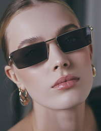 Retro polarisierte Metall-Sonnenbrille Damen