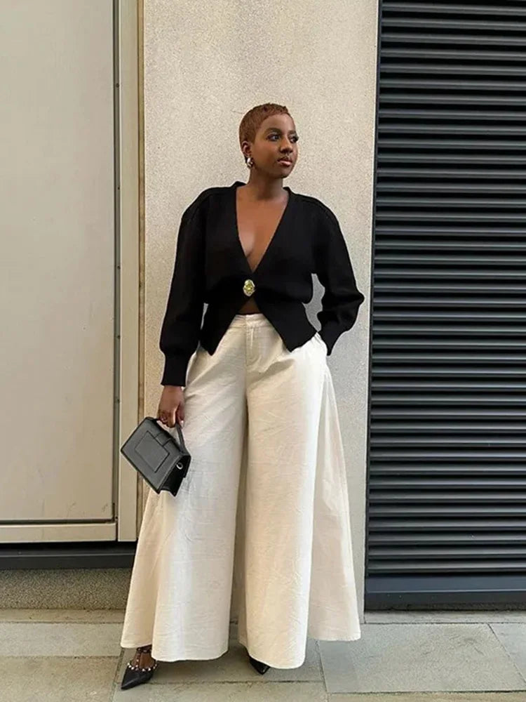 other : Cardigan Tricoté Chic avec Boutons Uniques in van Seroa