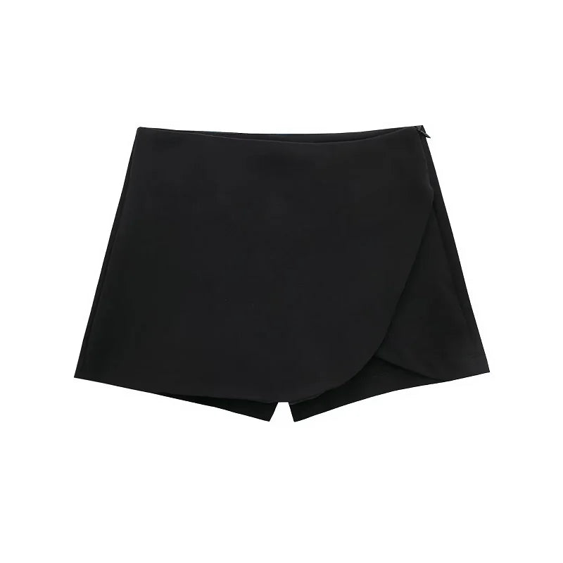 skirts : Isabelle - Jupe-Short Sportive et Tendance avec Short Intégré in Noir van Seroa
