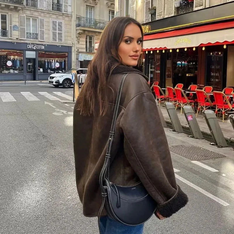 other : Seroa Veste de luxe en similicuir pour femmes in van Seroa