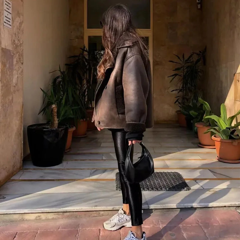 other : Seroa Veste de luxe en similicuir pour femmes in van Seroa