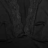Laurelie | Haut Femme en Dentelle Élégant à Manches Longues