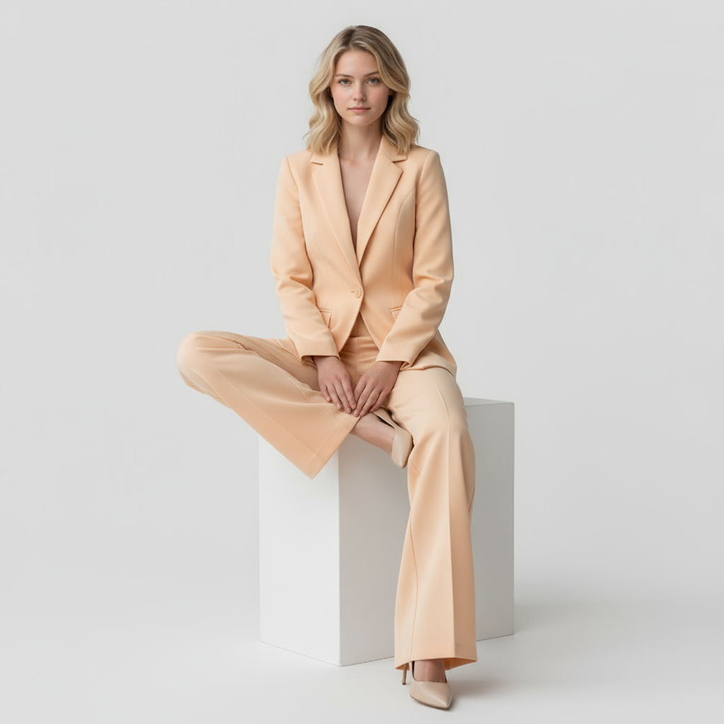 Emilia | Ensemble Tailleur Femme Chic avec Blazer et Pantalon