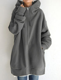 Bequemer Oversize-Kapuzenpullover für Damen