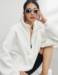 Übergroßer Damen-Kapuzenpullover aus Polyester