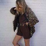 other : Amelia – Veste Chic Oversize en Fausse Fourrure à Imprimé Léopard in van Seroa