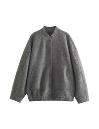 Damen-Bomberjacke aus Fleece Herbstkollektion