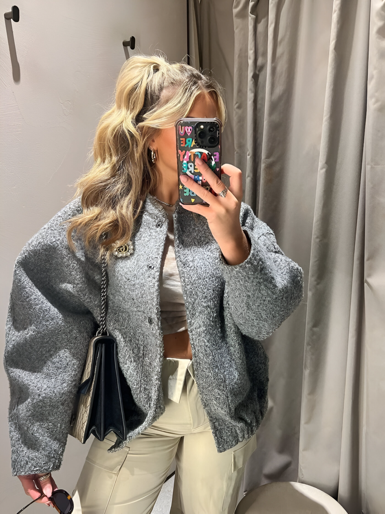 Rosalyn | Veste Bomber Élégante en Fleece Femme