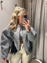 Rosalyn | Veste Bomber Élégante en Fleece Femme