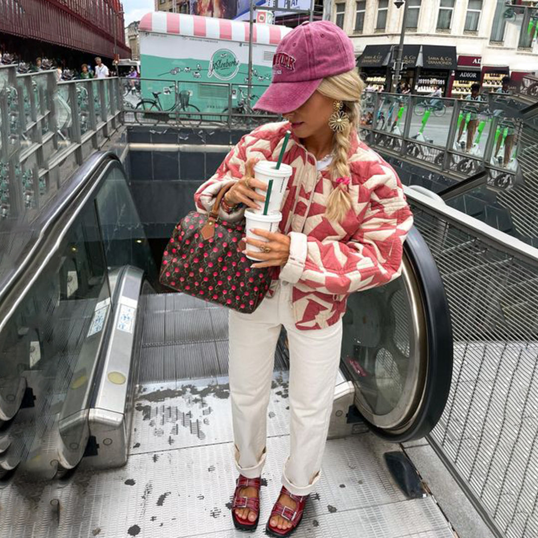 Veste Bomber Femme Imprimé Floral Élégante 6