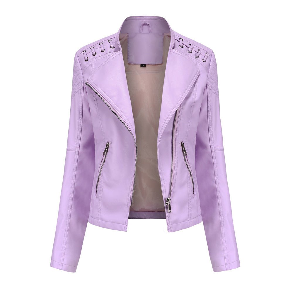 Veste Cuir Homme Washed Décontractée 10