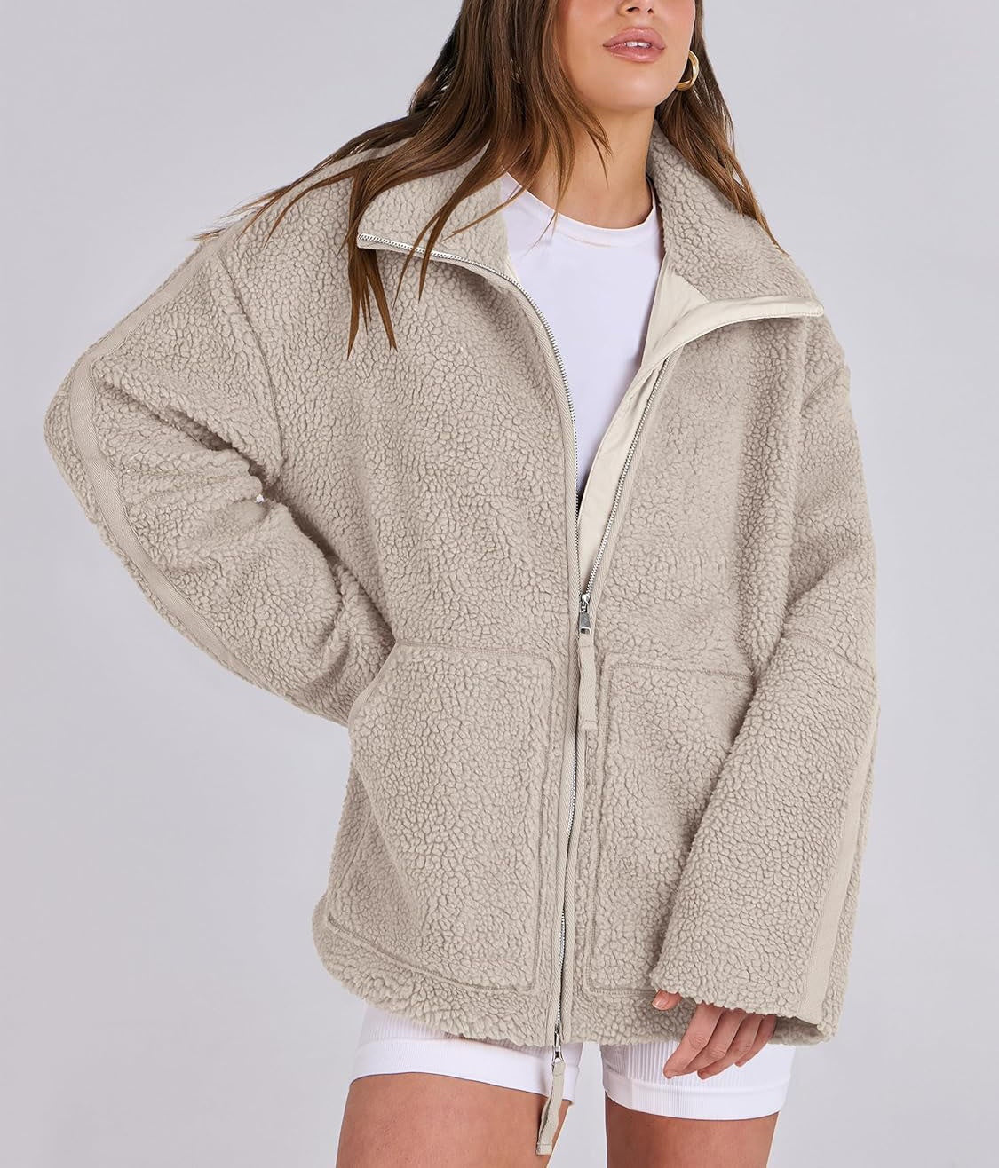 Veste Femme Chic En Fleece Élégante 1