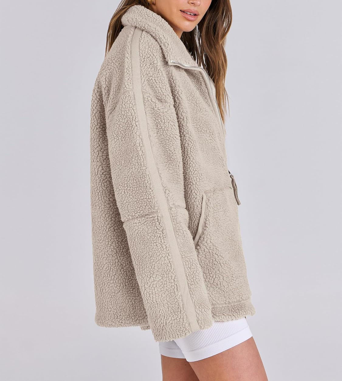 Veste Femme Chic En Fleece Élégante 3