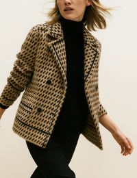 Veste Femme en Maille Pied-de-Poul Autumn Collection