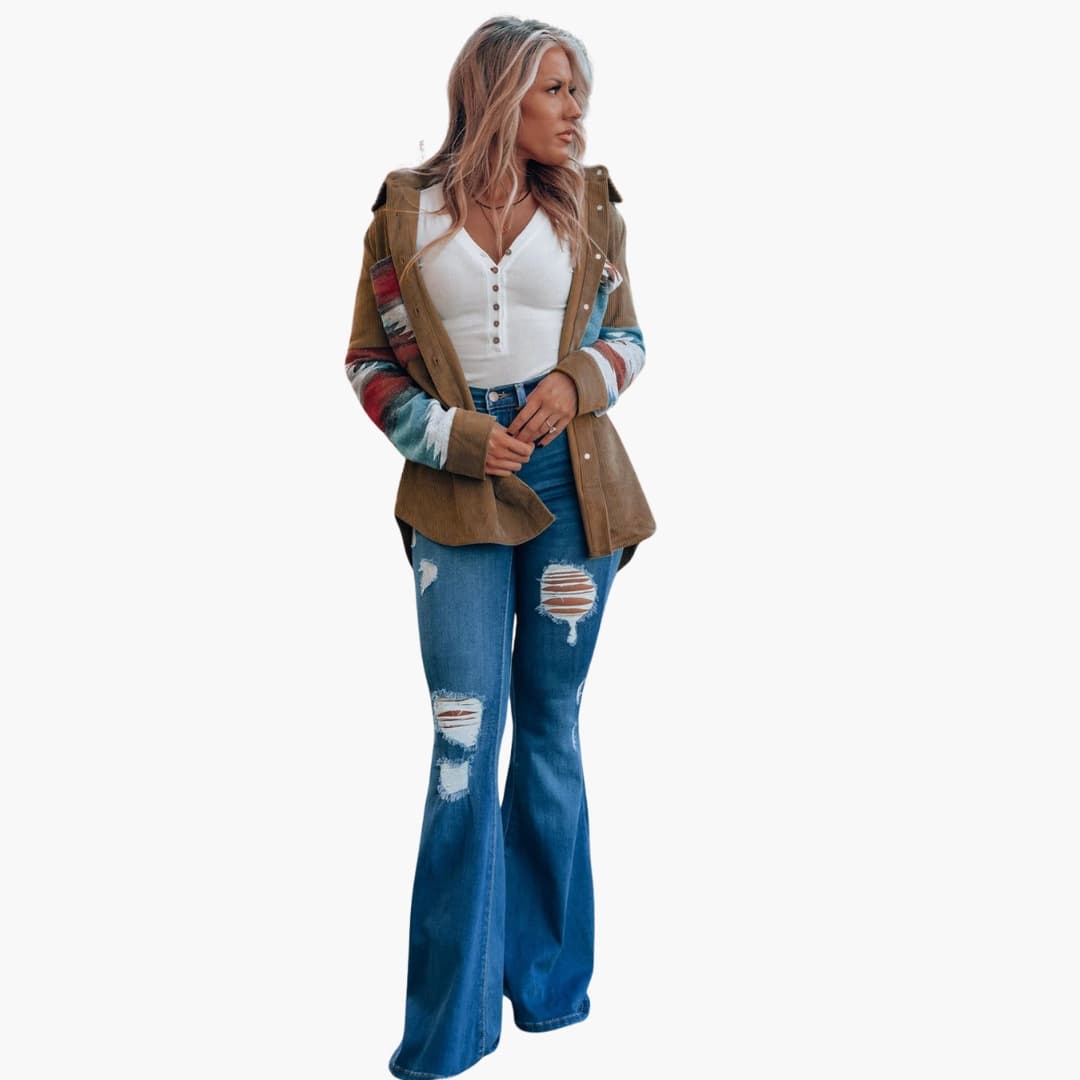 Veste Femme Chic en Velours Côtelé 6