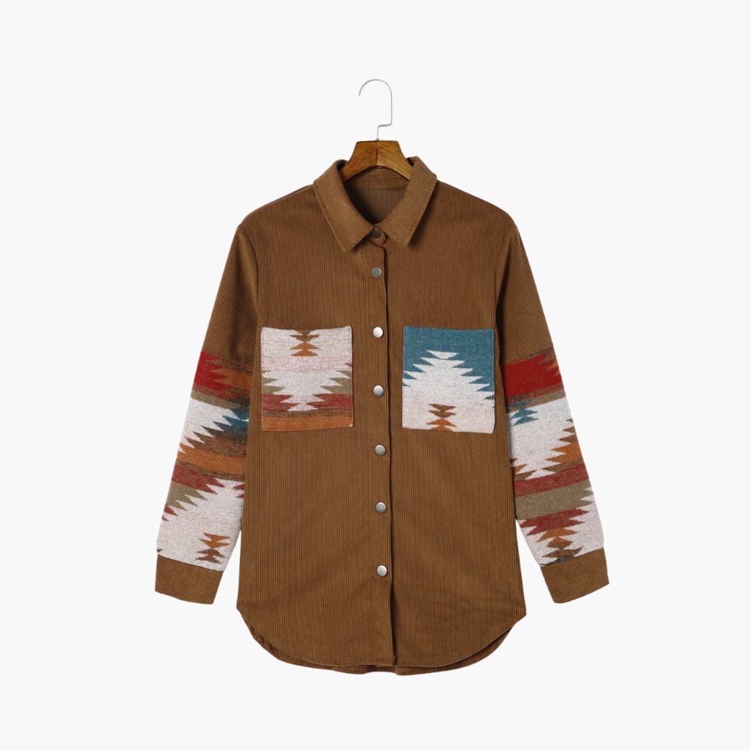 Veste Femme Chic en Velours Côtelé 8