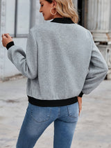 Veste Femme Confortable Bomber Décontractée 3