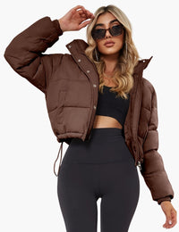 Veste Femme Courte Pratique à Capuch Mode Femme
