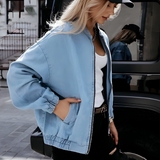 Elain | Veste Femme Décontractée avec Fermeture Éclair