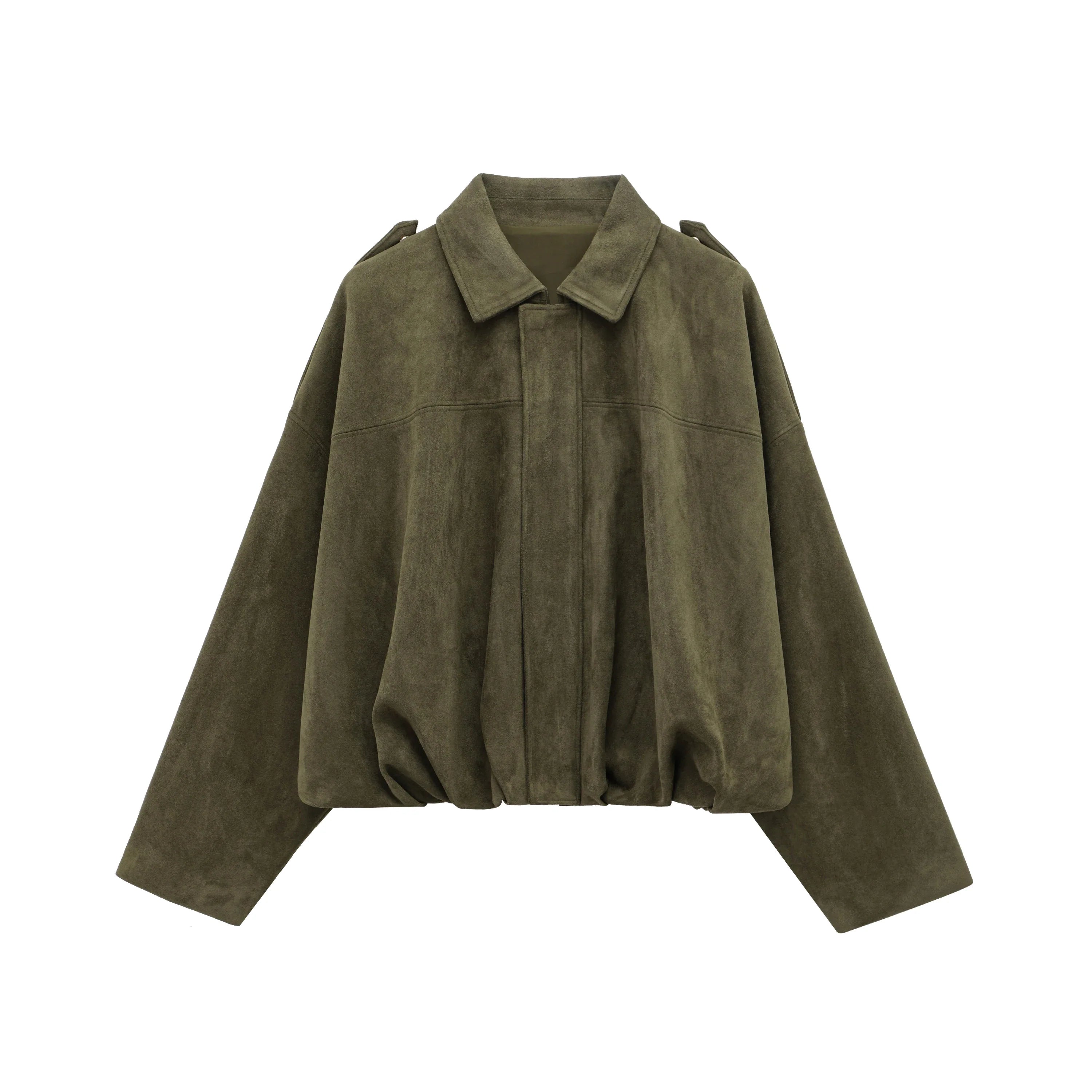 Veste Femme Décontractée en Daim Ample 8