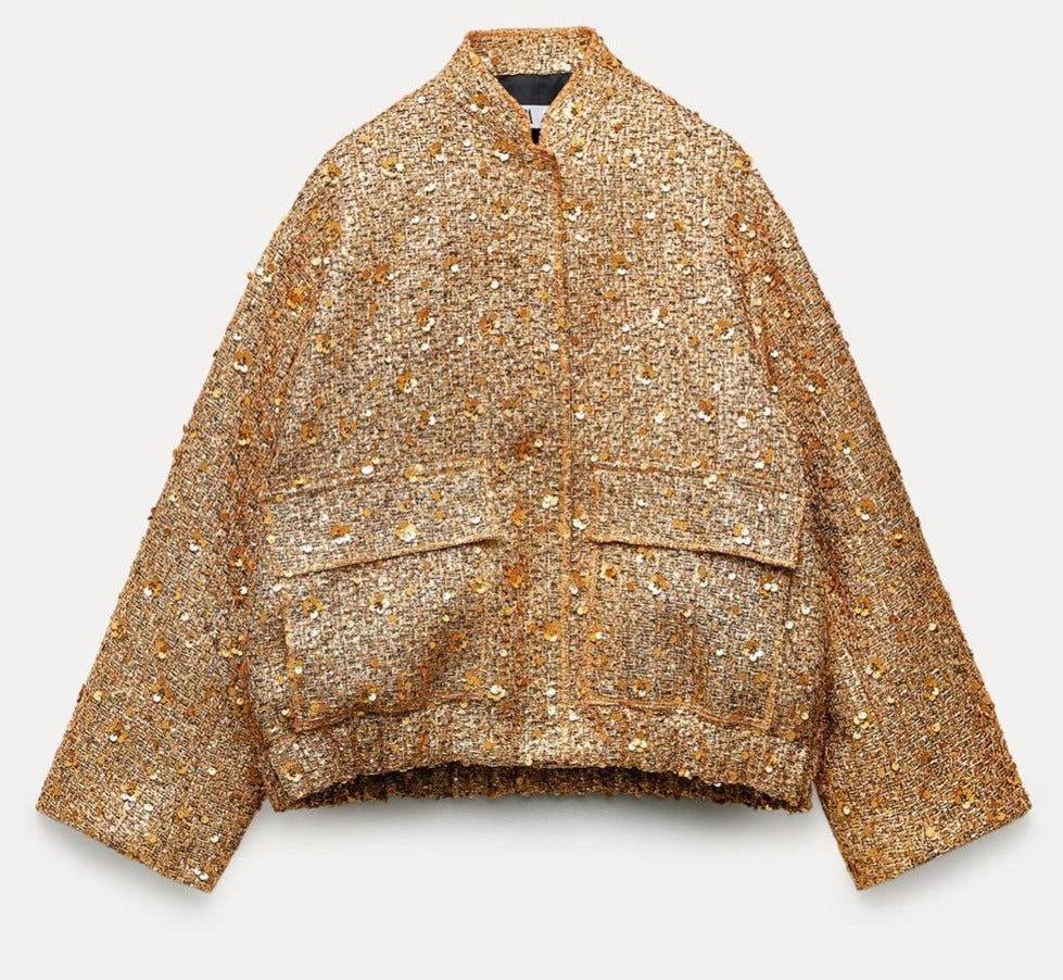 Veste Femme Élégante Pailletée Hiver 4