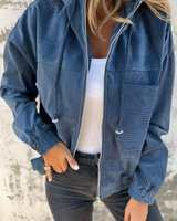 Diodora | Veste Femme Élégante Printanière Avec Capuche