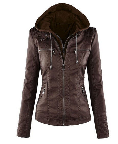 Veste Femme Élégante à Capuche Zippée 2