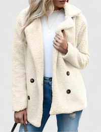 Damenjacke aus Weichem Sherpa Herbstkollektion Warm
