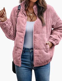 Gerade geschnittene Damenjacke aus Cord