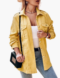 Damenjacke aus Cord Samt
