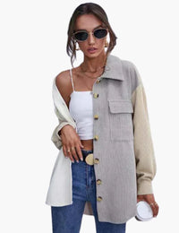 Damenjacke aus Cord mit Knöpfen Damenmode