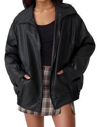 Veste Femme Oversize Vintage Style Motard
