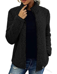 Warme und bequeme Damen-Fleecejacke mit Frontreißverschluss