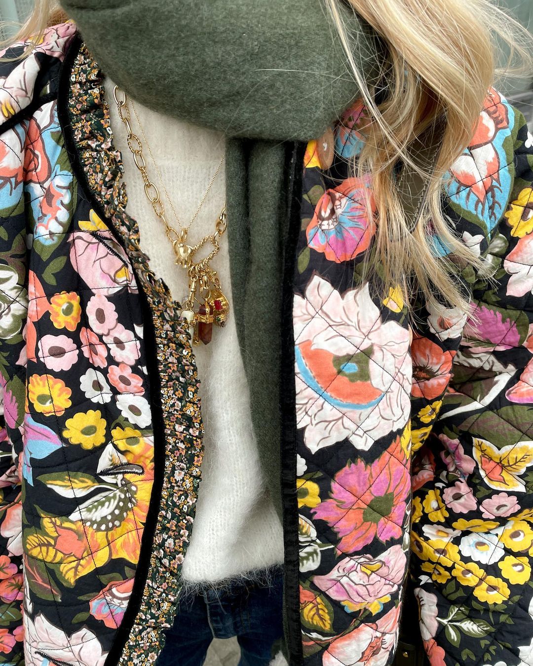 Veste Femme Réversible Florale Élégante 2