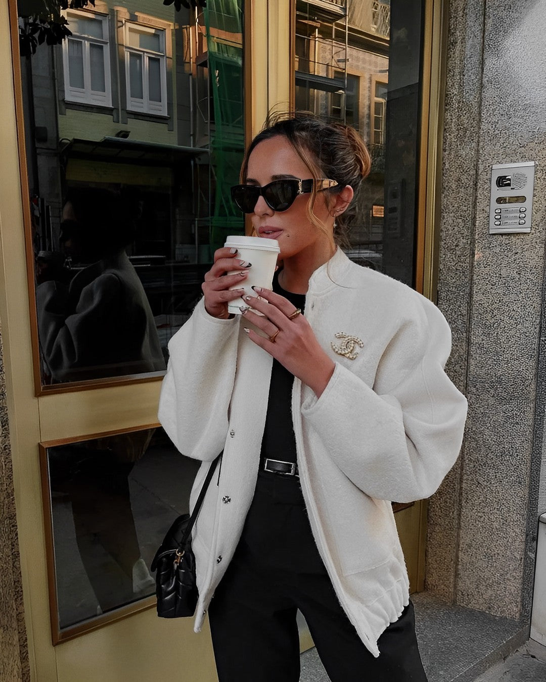 Veste Femme Surdimensionnée Automne Élégante 2
