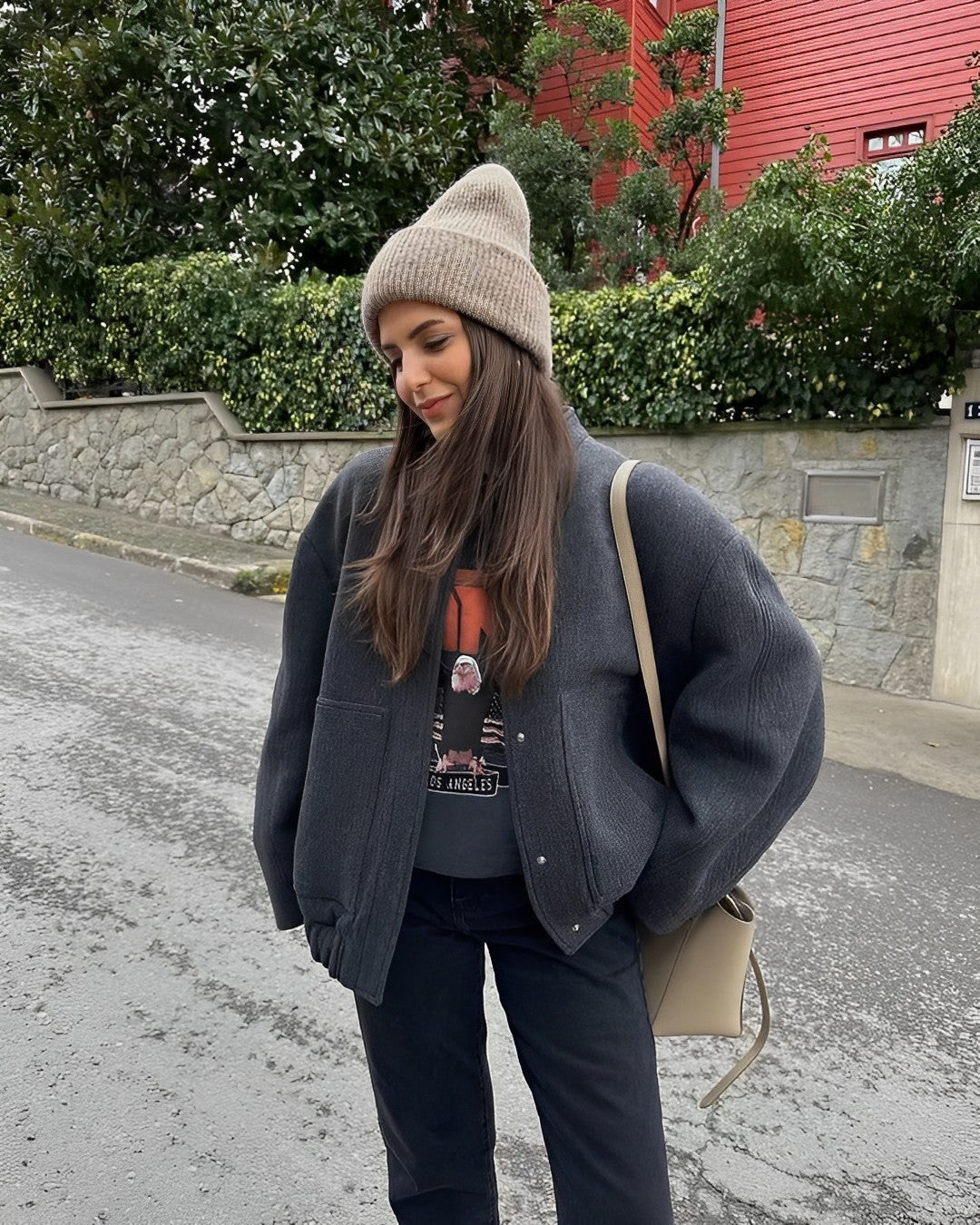 Veste Femme Surdimensionnée Automne Élégante 3