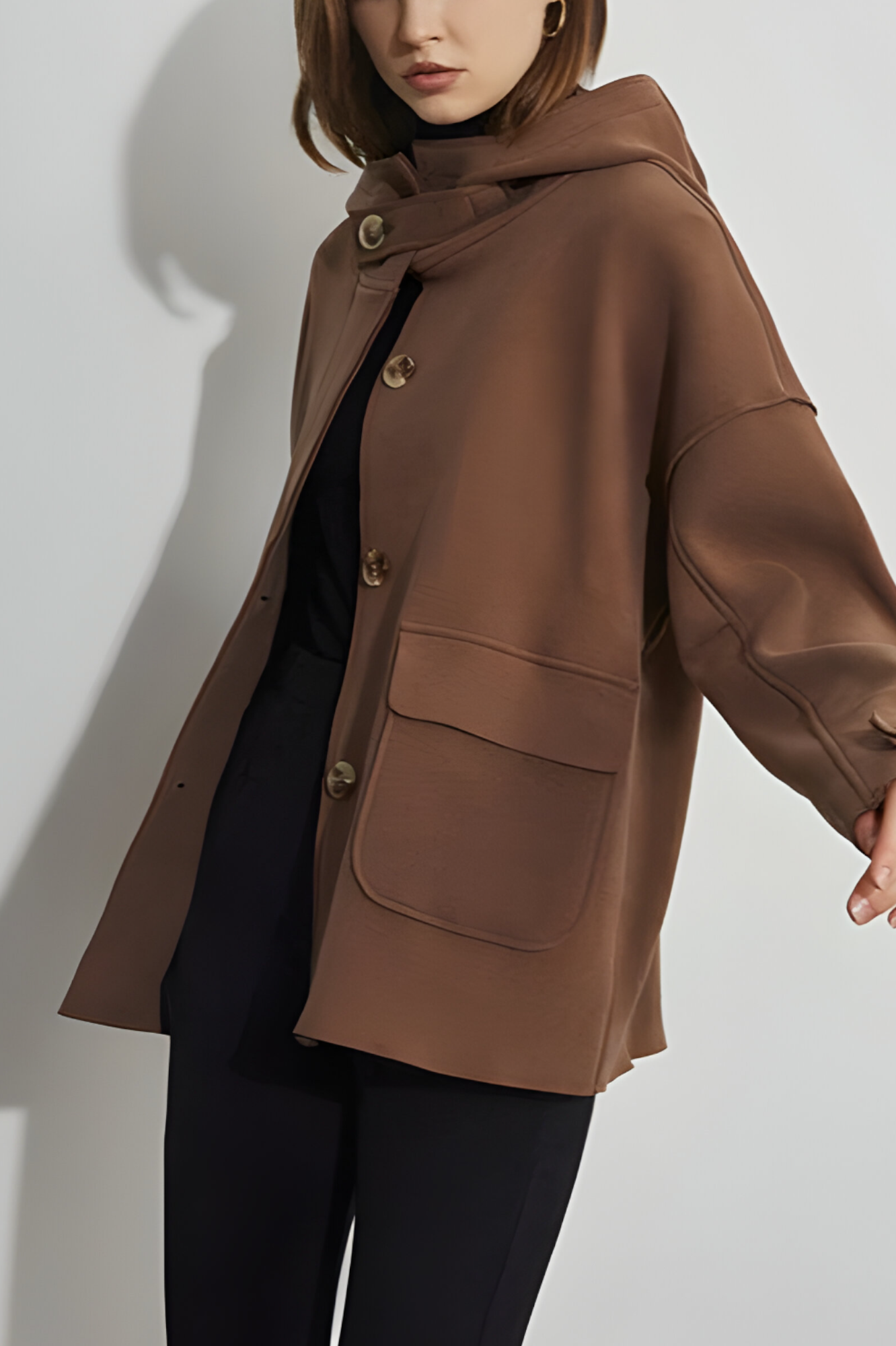 Caderina | Veste Imperméable Élégante à Manches Longues