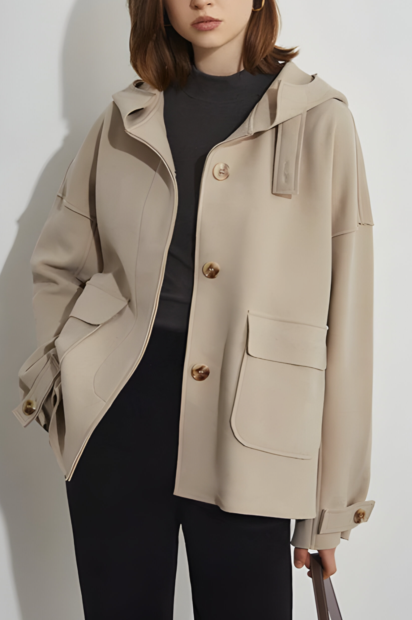 Caderina | Veste Imperméable Élégante à Manches Longues