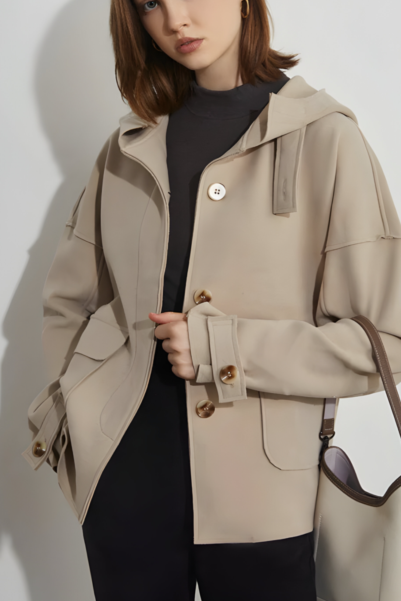 Caderina | Veste Imperméable Élégante à Manches Longues