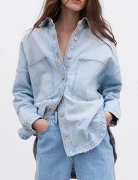 Lässige, vielseitige Damenjeansjacke