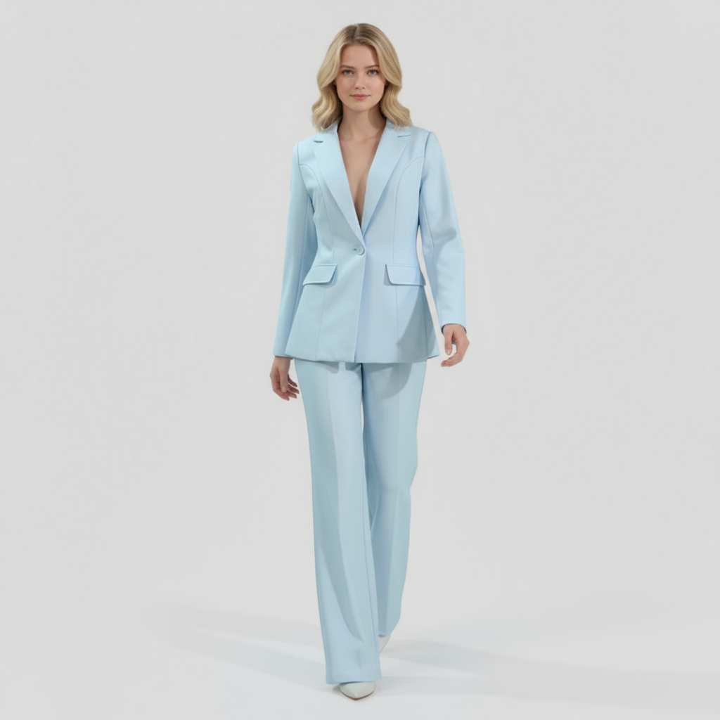 Emilia | Ensemble Tailleur Femme Chic avec Blazer et Pantalon