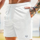 skirts : Luca – Short Décontracté en Velours Côtelé Léger avec Cordon de Serrage in Blanc van Seroa