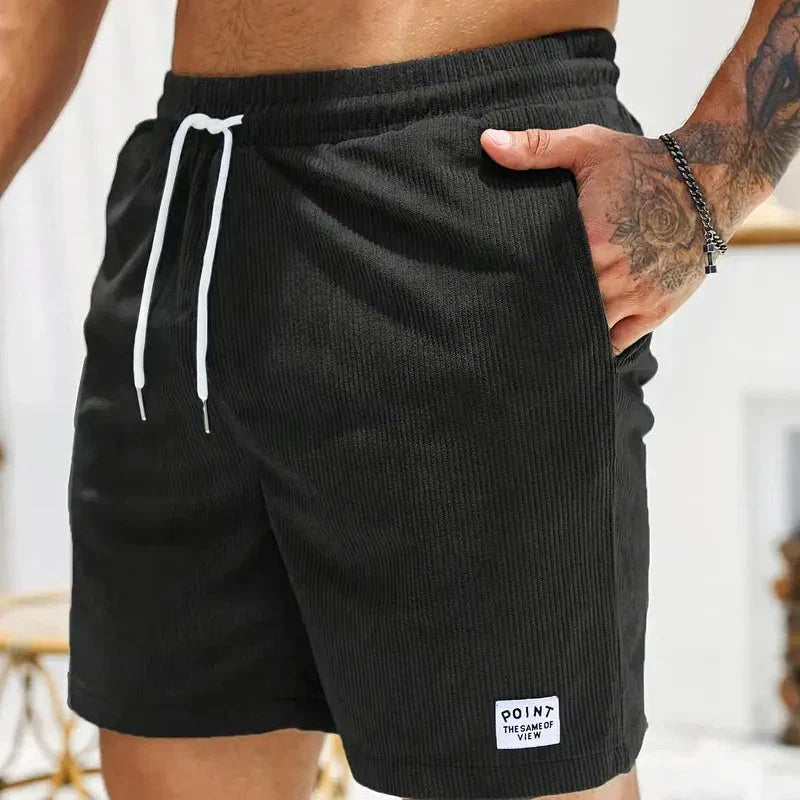 skirts : Luca – Short Décontracté en Velours Côtelé Léger avec Cordon de Serrage in van Seroa