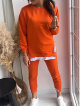 other : Nina – Ensemble Décontracté en Coton Oversize au Style Streetwear Urbain in Orange van Seroa