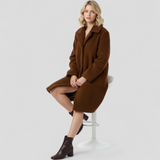 Adeline | Veste Femme Longue Élégante en Laine