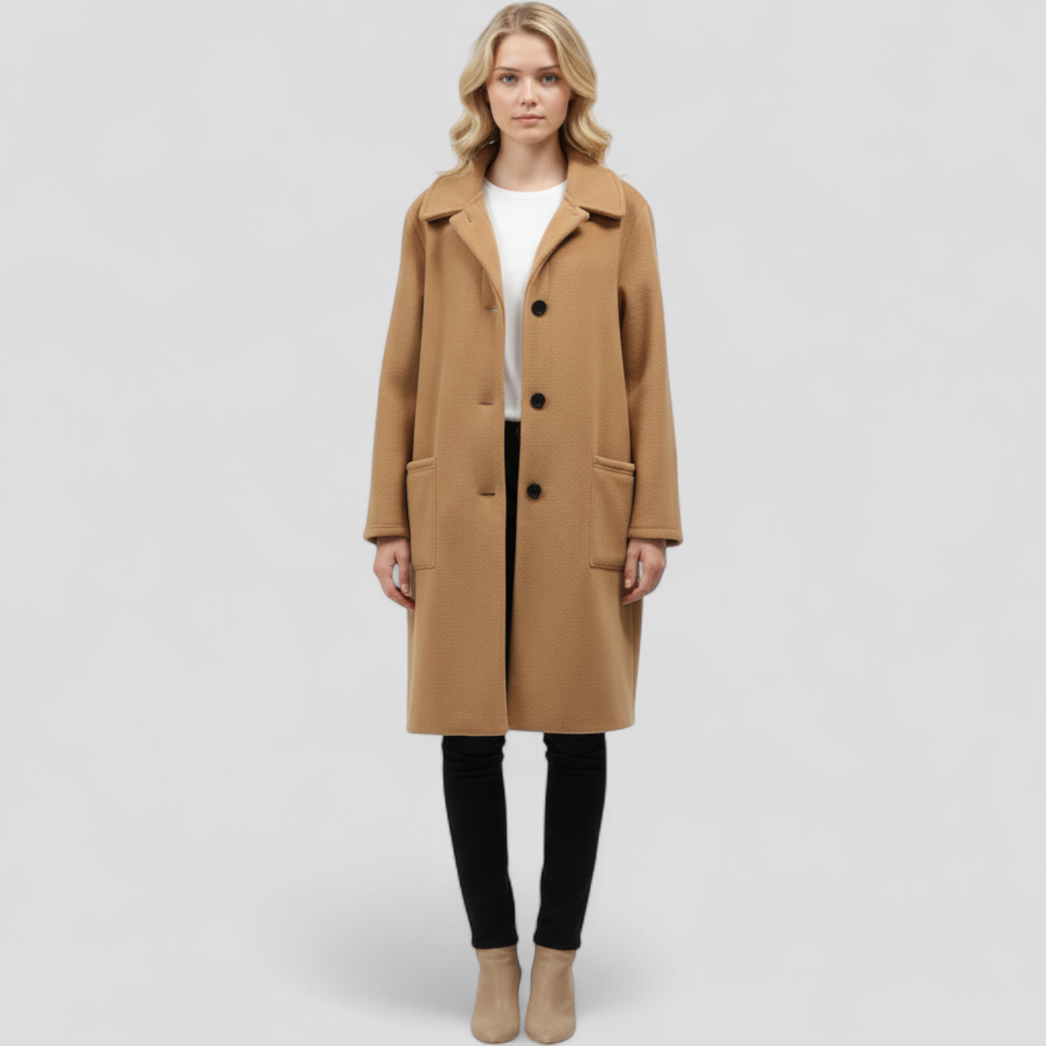Adeline | Veste Femme Longue Élégante en Laine