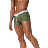 swimwear : Joseph – Short de bain ultra-ajusté, taille basse, à séchage rapide in Vert Armée van Seroa